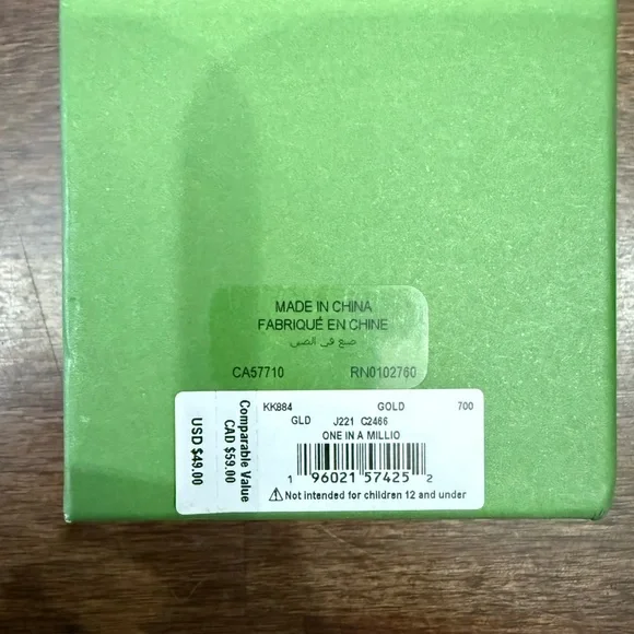 Kate Spade Gold 'K' Pendant Necklace - Picture 3 of 3